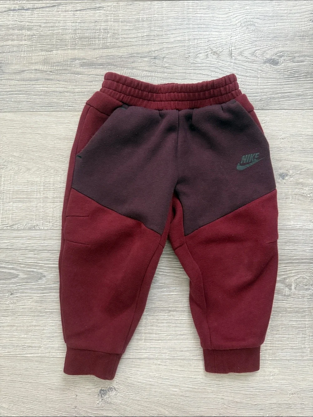 Nike Kids Tech Fleece Full Zip Up Set - Burgundy & Maroon 3t - Picture 5 of 5